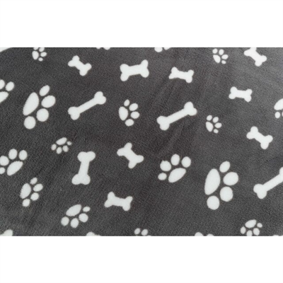 Trixie Hondendeken Kenny Fleece Grijs 100x75 cm — Comfortabele plek voor je hond