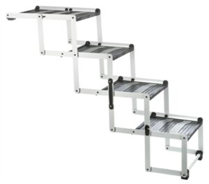Trixie Vouwtrap 4-delig Aluminium / Kunststof / Tpr Tot 75 KG 160x37x70 CM