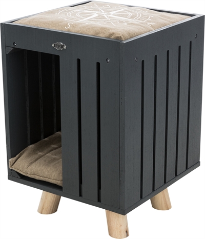 Trixie Be Nordic Kattenhuis Alva Antraciet/Zand 36x36x51 cm