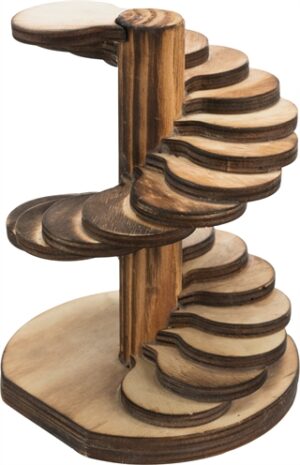 Trixie Speeltoren voor Hamsters/Muizen Gevlamd Hout 10x9x12 cm