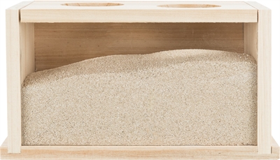 Trixie Zandbad voor Muizen/Hamsters Hout 20x12x12 cm