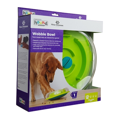 Nina Ottosson Wobble Bowl Groen 30x30x9 cm voor honden