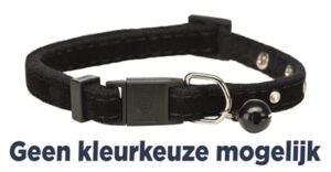 Trixie Halsband Kat Fluweel Met Strass Steentjes Assorti 4 ST