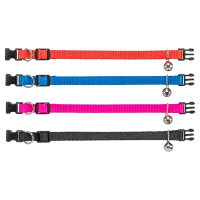 Trixie Kattenhalsband Nylon Assorti met Belletje
