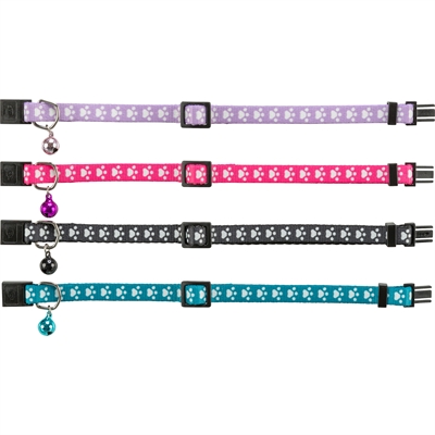 Trixie Elastische Kattenhalsband Print Poot Assorti