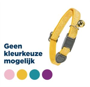 Trixie Halsband Kat Glitter Met Kunststof Sluiting Assorti 4 ST