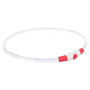 Trixie Lichtgevende Halsband Usb Flash Light Oplaadbaar Tpu Rood 40x0,8 CM
