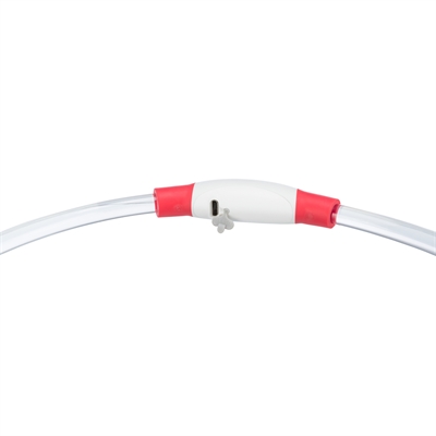 Trixie Lichtgevende Halsband Rood 40x0,8 cm Oplaadbaar