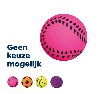 Trixie Bal Neon Drijvend Schuimrubber Assorti 4,5x4,5x4,5 CM