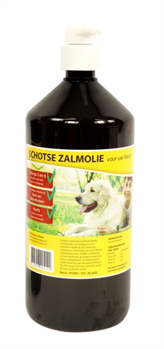 Utopia Diertotaal Zalmolie Naturel Met Pompje 1 Ltr