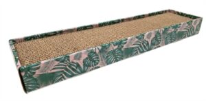 Croci Krabplank Homedecor Textuur Bladeren Groen 48x12,5x5 CM