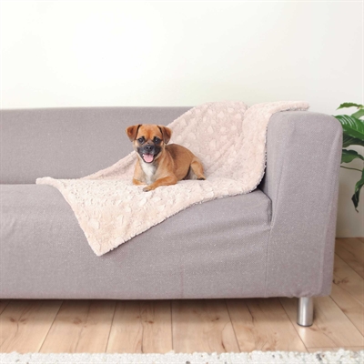 Trixie Hondendeken Cosy Fleece Beige 70x50 cm — Zachte dekens voor allergische honden