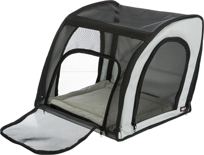 Trixie Autostoel Grijs/Zwart 44x40x37 cm voor honden