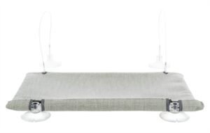 Trixie Kattenmand Hangmat Raam Velours Grijs 50x30 CM