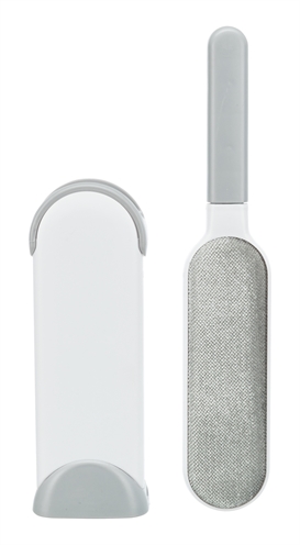 Trixie Harenpluizenborstel met Reinigingsstation 33 cm Wit/Grijs