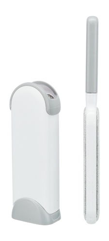 Trixie Harenpluizenborstel met Reinigingsstation 33 cm Wit/Grijs