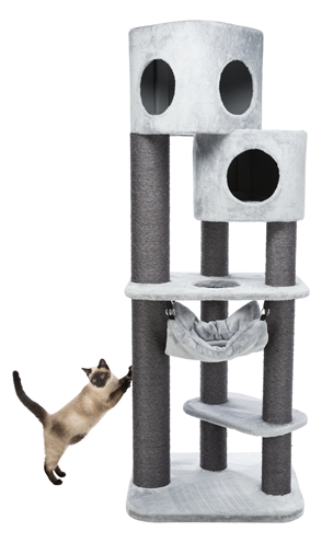 Trixie Krabpaal Pirro Grijs 65x58x174 cm met hangmat