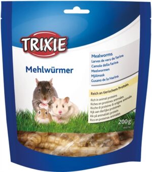 Trixie Gedroogde Meelwormen 200 GR voor Dieren
