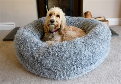 Rosewood Hondenmand Silver Fluff Grijs 52x52 cm — Comfortabele plek voor jouw huisdier