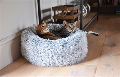 Rosewood Hondenmand Silver Fluff Grijs 66x66 cm — Comfortabele ligplek voor je huisdier