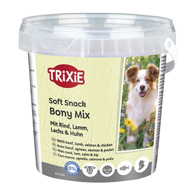 Trixie Soft Snack Bony Mix 500g - Zachte hondensnacks 4 st