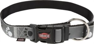 Trixie Halsband Hond Silver Reflect Zwart/Zilvergrijs 40-65 cm