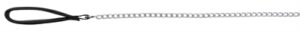 Trixie Hondenriem Ketting Zwart 100x0,3 cm met Nylon Handvat