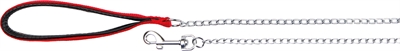 Trixie Hondenriem Ketting Met Nylon Handvat Rood 100x0,4 CM