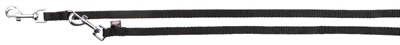 Trixie Hondenriem Classic Verstelbaar Zwart 200x1 CM