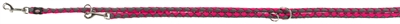Trixie Hondenriem Cavo Verstelbaar Fuchsia / Grijs 200x1,2 CM