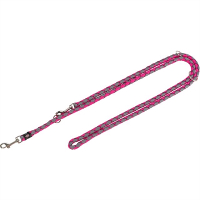 Trixie Hondenriem Cavo Verstelbaar 200x1,2 cm Fuchsia/Grijs
