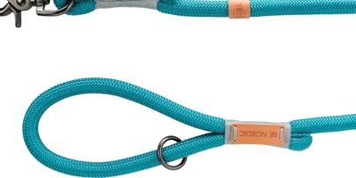 Trixie Hondenriem Be Nordic 100x1,3 cm Petrol/Lichtpetrol/Grijs