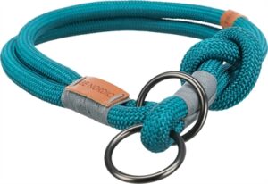 Trixie Halsband Hond Be Nordic Halfslip Petrol / Lichtgrijs 40x0,8 CM