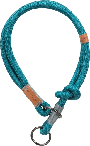 Trixie Halsband Hond Be Nordic Halfslip 40x0,8 cm Petrol/Lichtgrijs