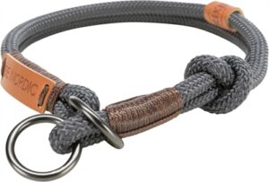 Trixie Halsband Hond Be Nordic Halfslip 30x0,6 cm Donkergrijs/Bruin