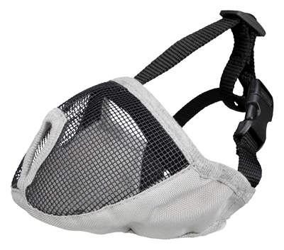 Trixie Muilkorf Voor Rassen Met Platte Neus Polyester Grijs S 31 CM 2 ST