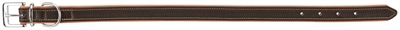 Trixie Halsband Hond Leer Bruin 37-44x2,5 cm