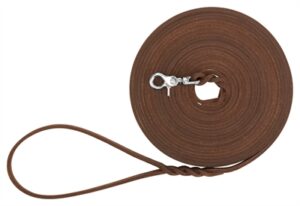 Trixie Hondenriem Rustic Sleeplijn Vetleer 10m x 0,8cm Donkerbruin