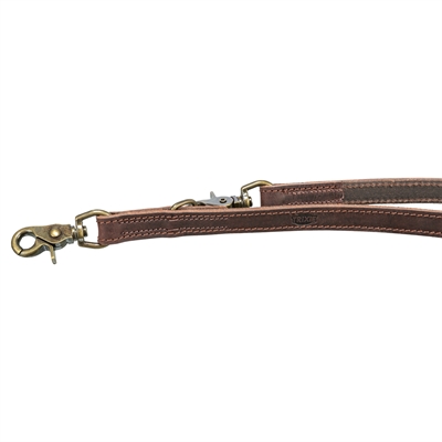 Trixie Hondenriem Rustic Vetleer Donkerbruin 200x2 cm Verstelbaar
