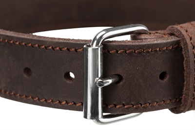 Trixie Halsband Hond Vetleer Donkerbruin 37-44x2,5 cm