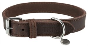 Trixie Halsband Hond Vetleer Donkerbruin 42-48x2,5 cm