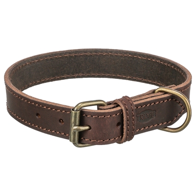 Trixie Halsband Hond Vetleer Donkerbruin 57-66x3 cm