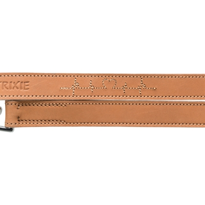 Trixie Hondenriem Rustic Heartbeat Vetleer Bruin 200x2 cm