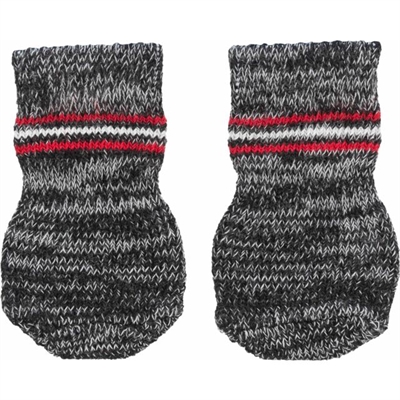 Trixie Hondensokken Anti-slip Grijs XL 3x2 ST