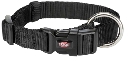 Trixie Halsband Hond Premium Zwart 30-45x1,5 CM