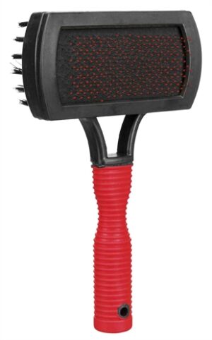 Trixie Slickerborstel 2-zijdig 17x10 cm voor honden