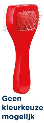 Trixie Slickerborstel Hout / Metalen Pinnen Assorti 13x6 CM 2 ST