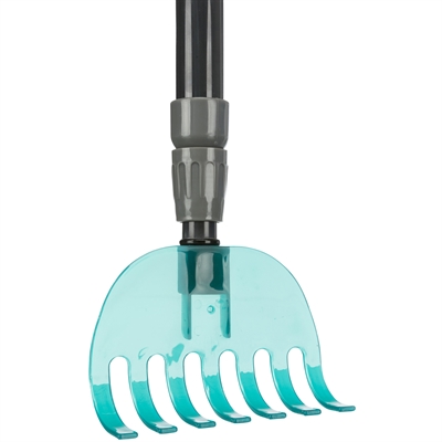 Trixie Vuilblik met Hark 57-102 cm Grijs/Blauw