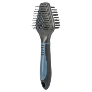 Trixie Borstel 2-zijdig Kunststof / Nylonharen&draadpinnen 19x6 CM 2 ST