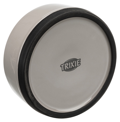 Trixie Voerbak Keramiek met Rubberrand 16x16 cm 750 ml